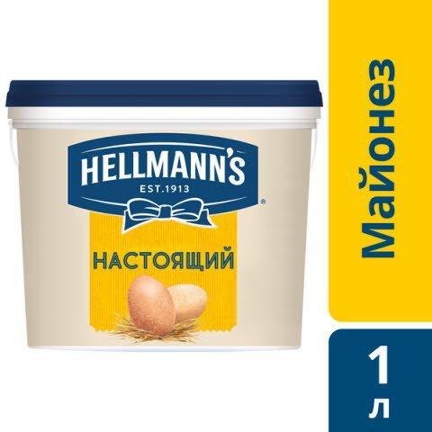 Майонез Hellmann's настоящий 78% 944 гр., пластиковая упаковка