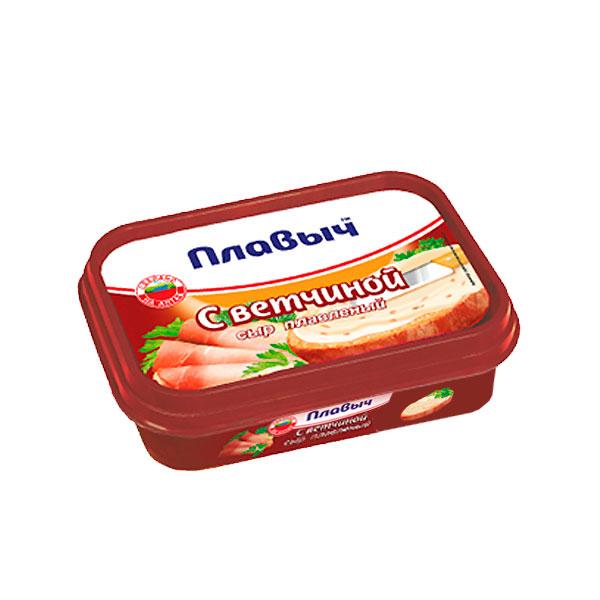 Продукт плавленный с сыром с ветчиной Плавыч К столу, 180 гр., пластиковый контейнер