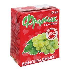 Напиток Виноградный Фрутик, 200 мл., тетра-пак