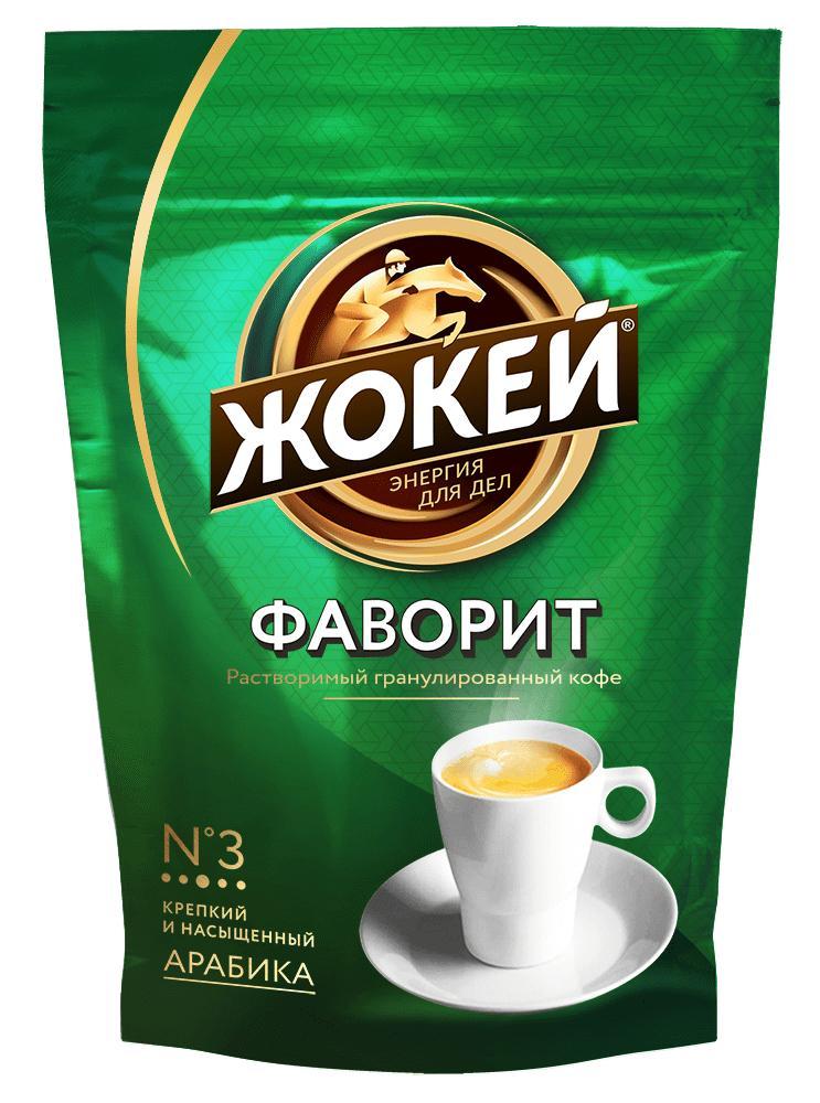 Кофе растворимый Жокей Фаворит № 3 Арабика гранулированный 75 гр., дой-пак
