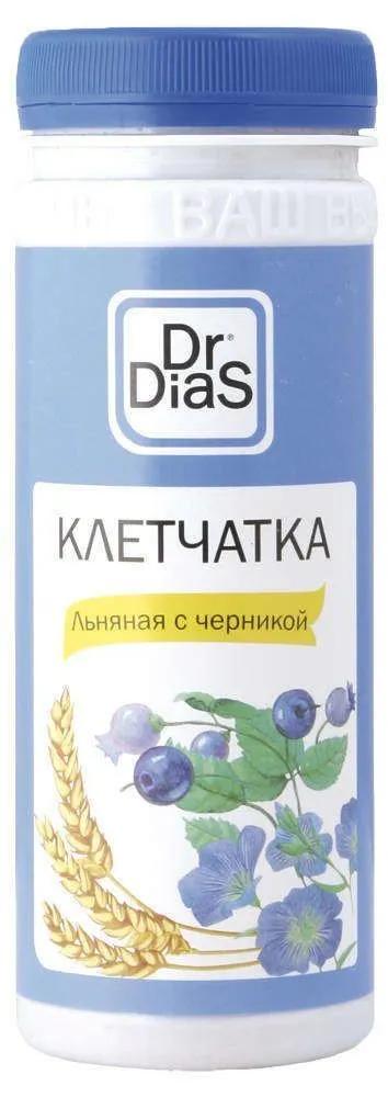 Клетчатка Dr.DiaS Льняная с черникой 170 гр., пластик