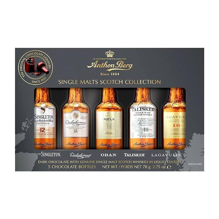 Конфеты шоколадные Anthon Berg Single Malts ассорти с виски 78 гр., картон