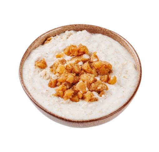 Каша ВкусВилл овсяная молочная с яблоком и корицей 420 гр., пластиковый контейнер