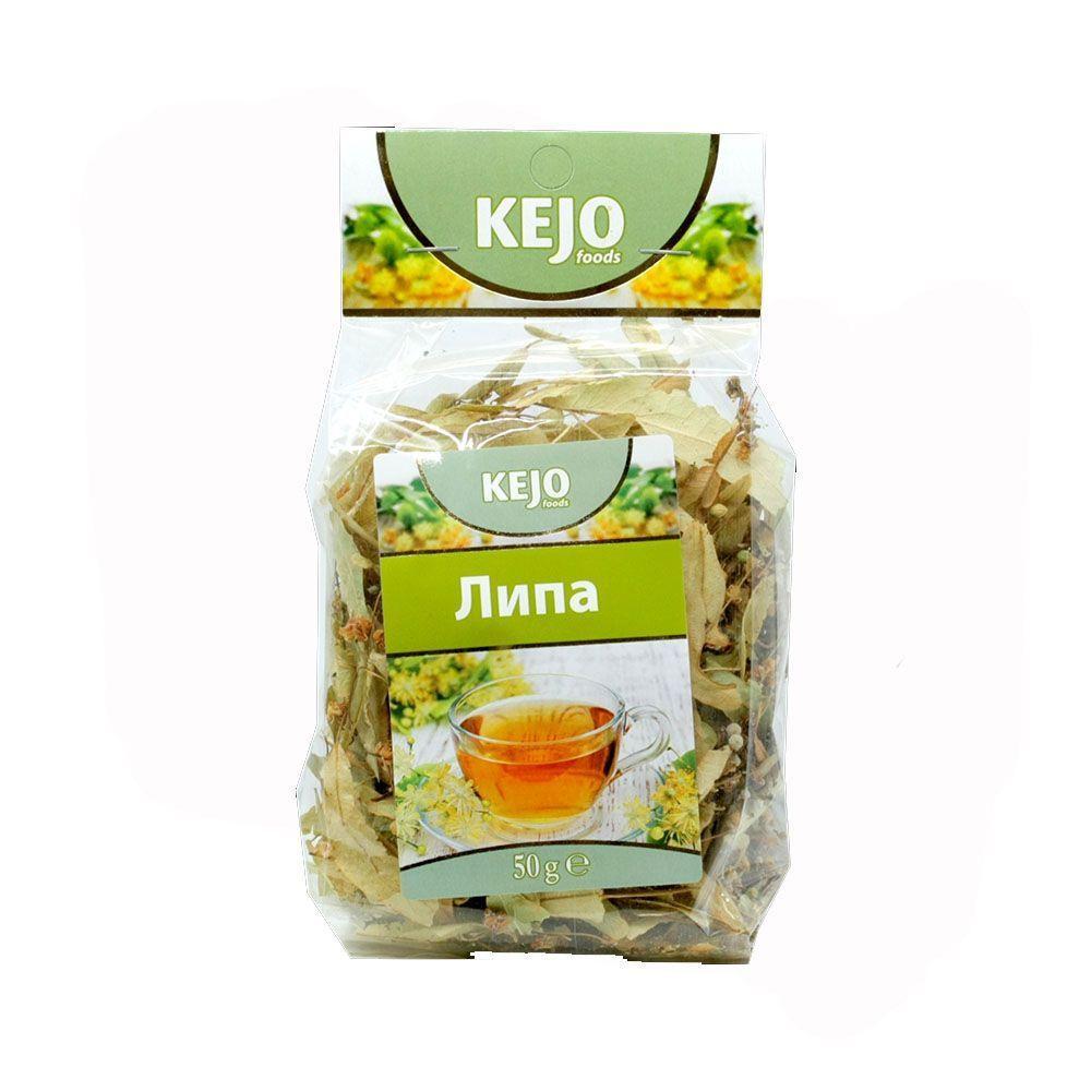 Чай травяной KEJOfoods Липа 50 гр., флоу-пак