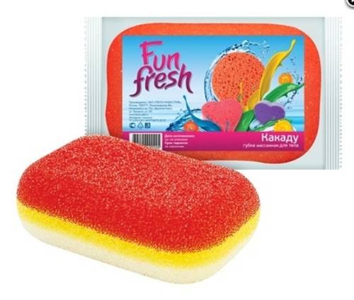 Губка для тела Какаду, Fun Fresh, флоу-пак