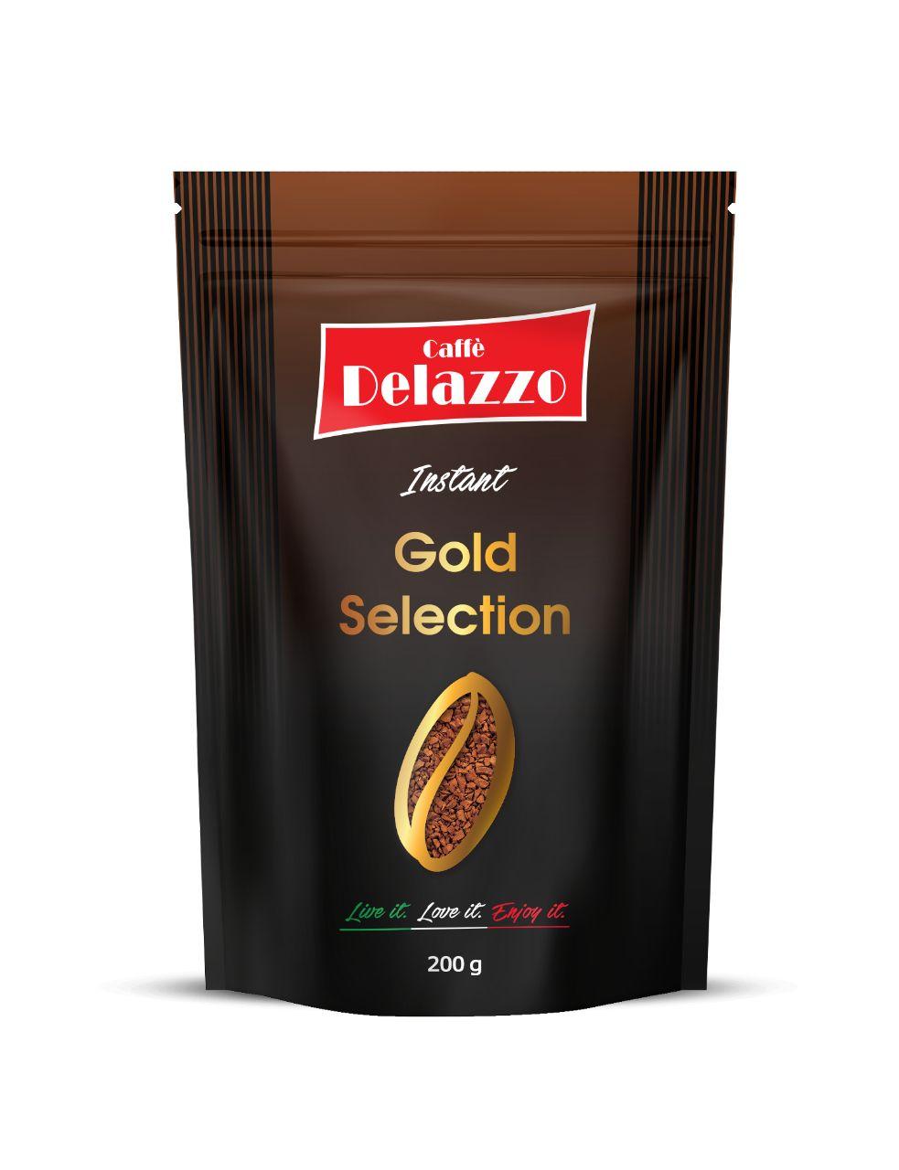 Кофе Delazzo Gold Selection сублимированный 200 г.