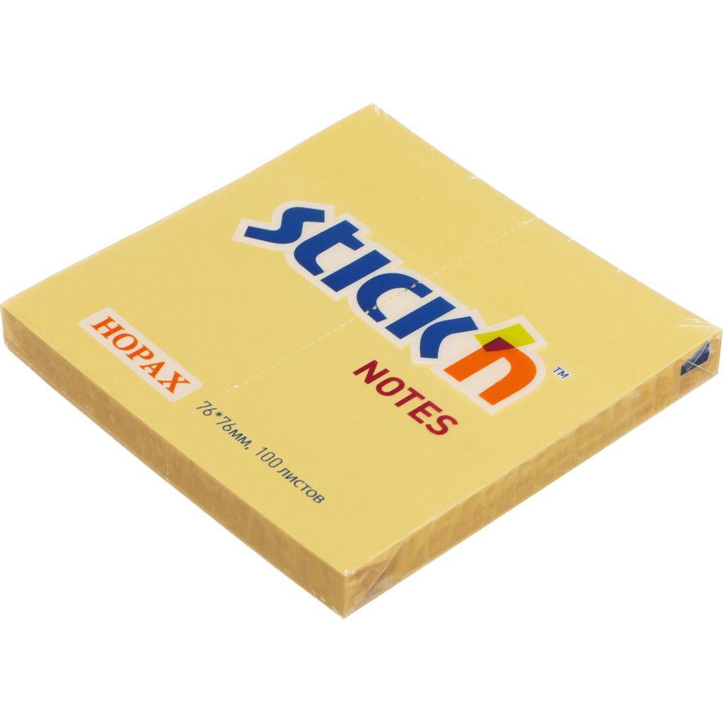 Блок самоклеящийся бумажный STICK`N 21391, 76x76, 100 л, пастель, оранжевый