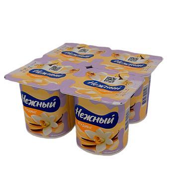 Пудинг Нежный Ванильный молочный ультрапастеризованный 2,8% 100 гр., ПЭТ