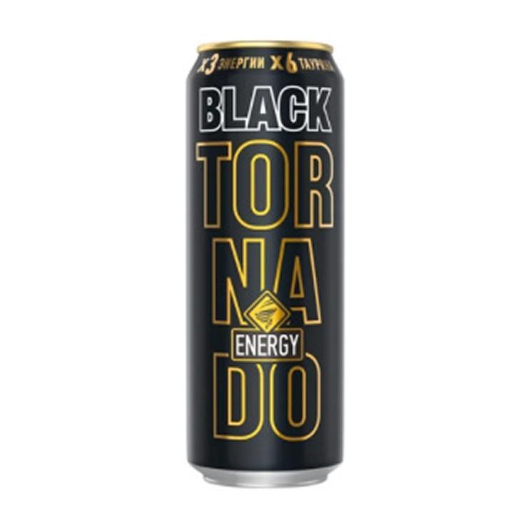 Напиток энергетический Tornado Black 450 мл., ж/б