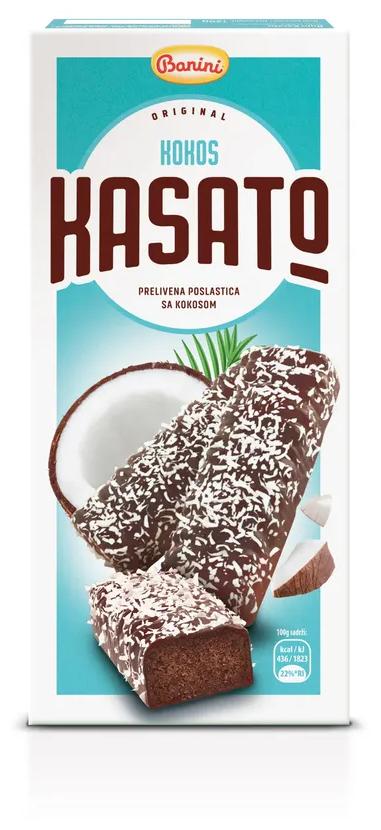 Десерт Banini Coconut Kasato со вкусом кокоса 120 гр., картон