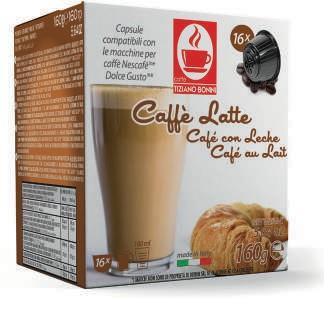 Капсулы Caffe Tiziano Bonini капc DG Caffelatte 16 шт. х 10 гр., картон