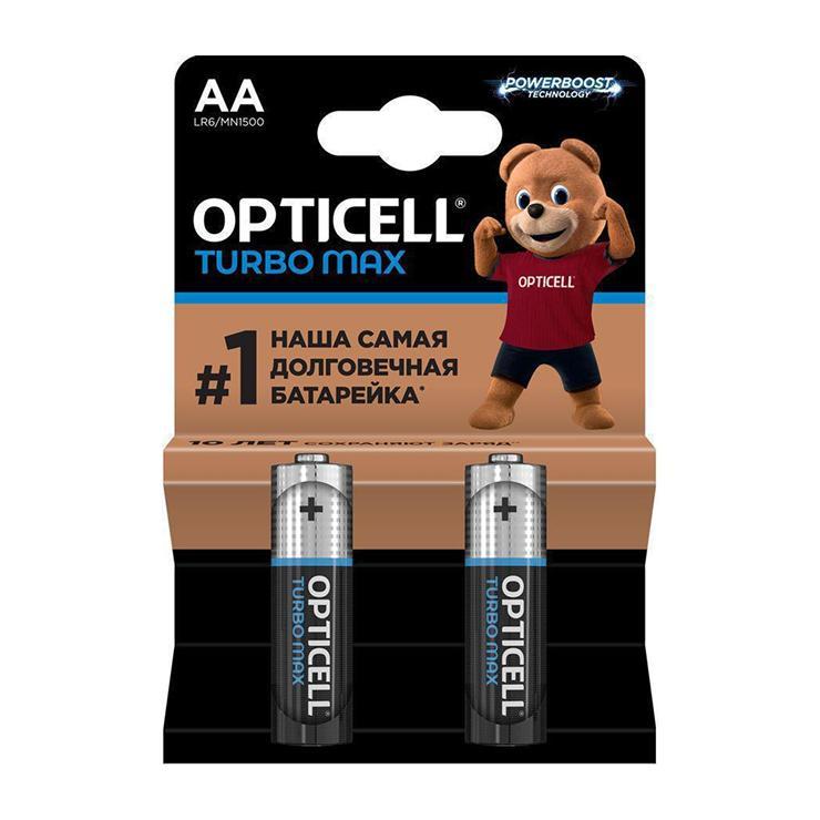 Батарейки Opticell Turbo Max AA 2 шт. 65 гр., картон