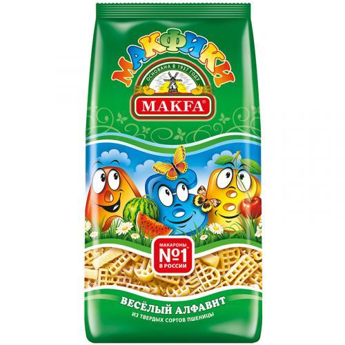 Макароны Макфики Весёлый Алфавит, Makfa, 300 гр., Флоу-пак