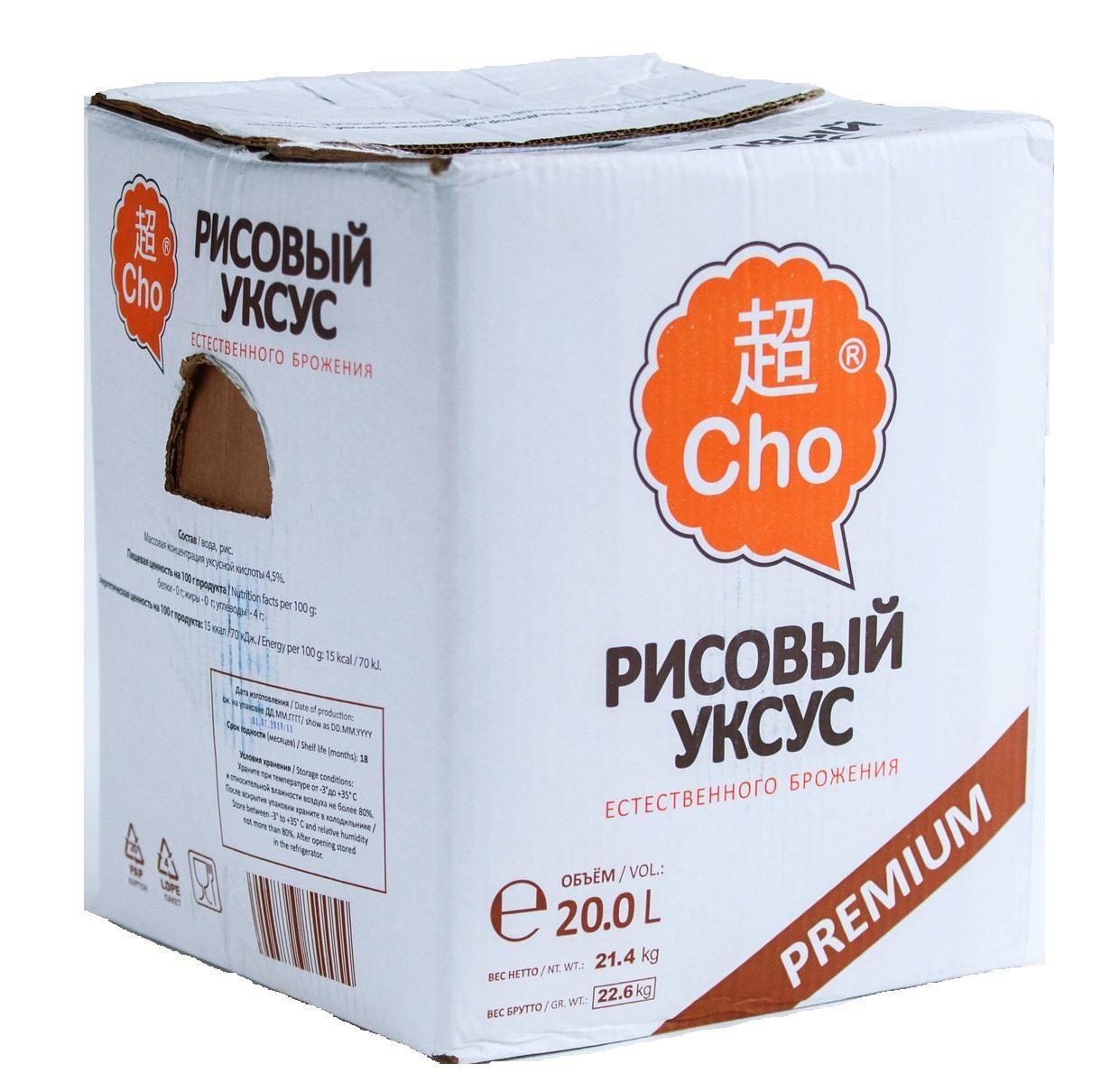 Уксус рисовый Cho Premium 20 л., картон