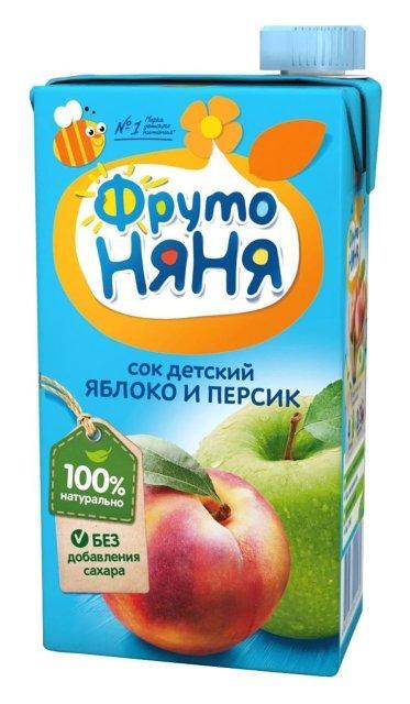 Сок Фруто Няня яблоко и персик