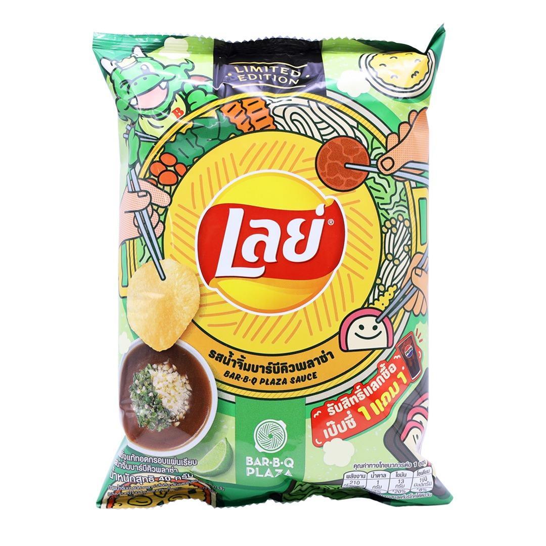 Чипсы Lay's Chip Bar-B-Q Plaza Sauce 40 гр., флоу-пак