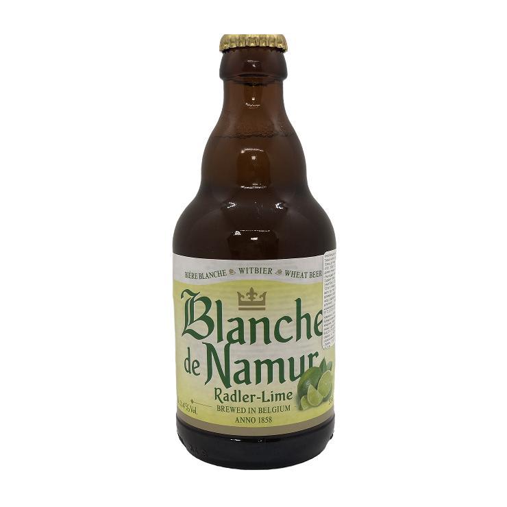 Пивной напиток Blanche de Namur Radler Lime светлый нефильтрованный пастеризованный 3,4% 330 мл., стекло