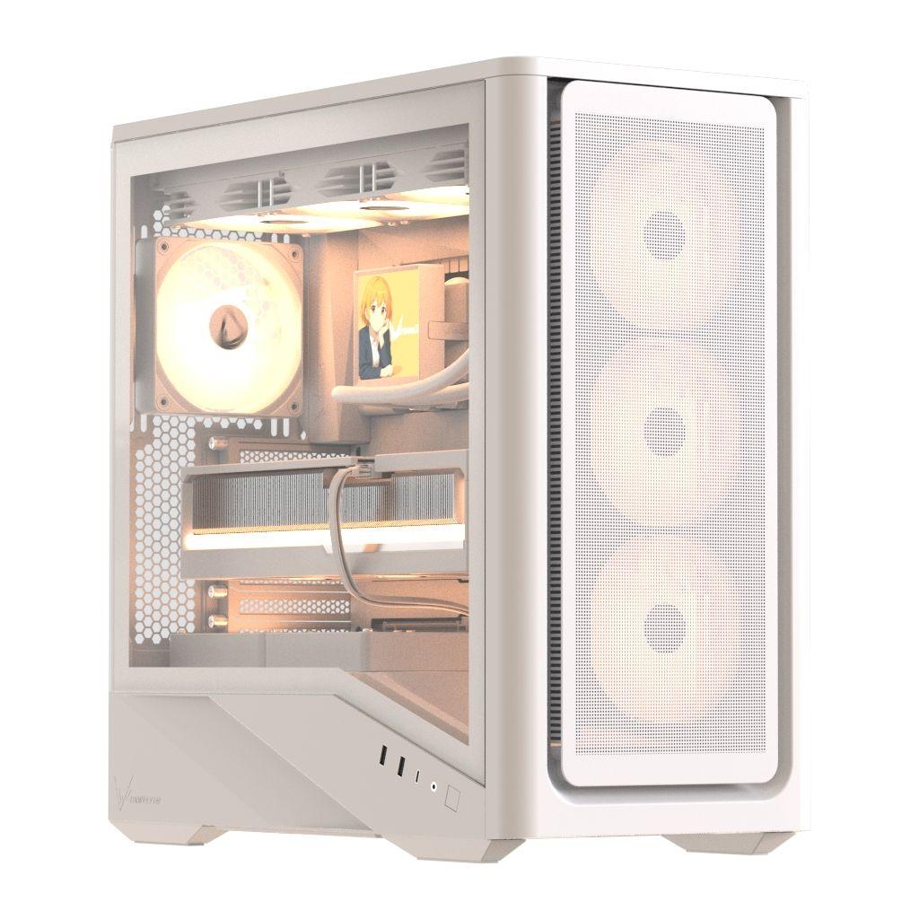Корпус E-ATX Formula Air Power G9 Duo PA, Midi-Tower, без БП, белый [air power g9 duo pa white]