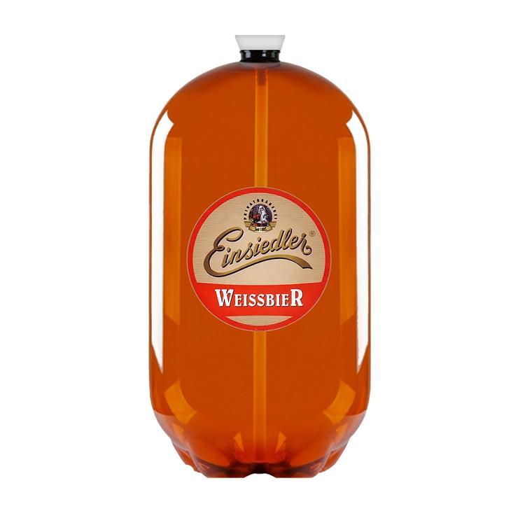 Пиво Einsiedler Weissbier светлое нефильтрованное 5,2% 30 л., кег ПЭТ