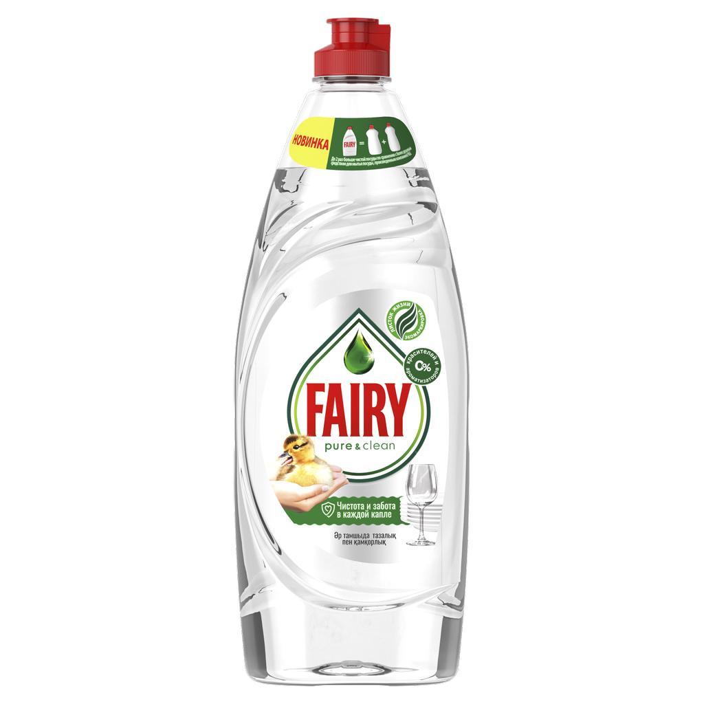 Средство Fairy Pure&Clean для мытья посуды 650 мл., флакон