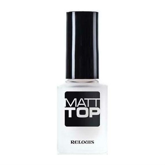 Верхнее покрытие лака для ногтей Relouis Матовое Маtt Top, стекло