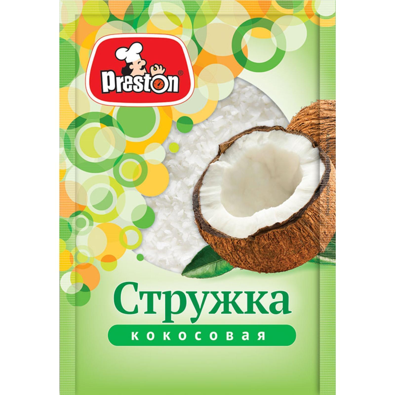 Стружка кокосовая белая Preston 40 гр., саше