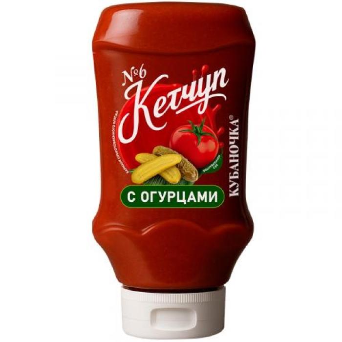 Кетчуп Кубаночка N6 с огурцами 260 гр., ПЭТ