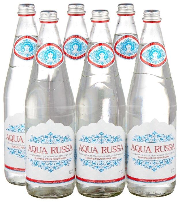 Вода газированная Aqua Russa минеральная 1 л., стекло