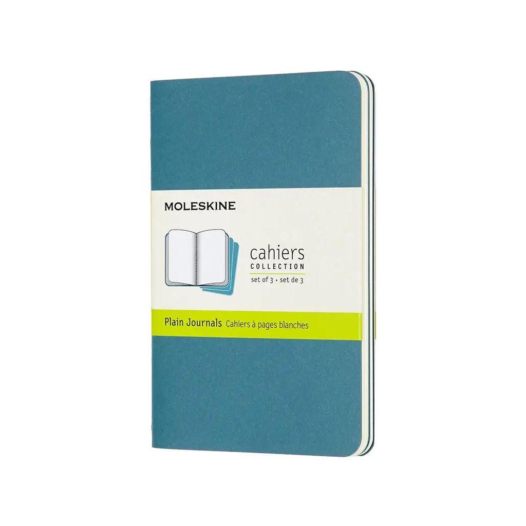 Блокнот Moleskine Cahier Journal, 64стр, без разлиновки, голубой [ch013b44]
