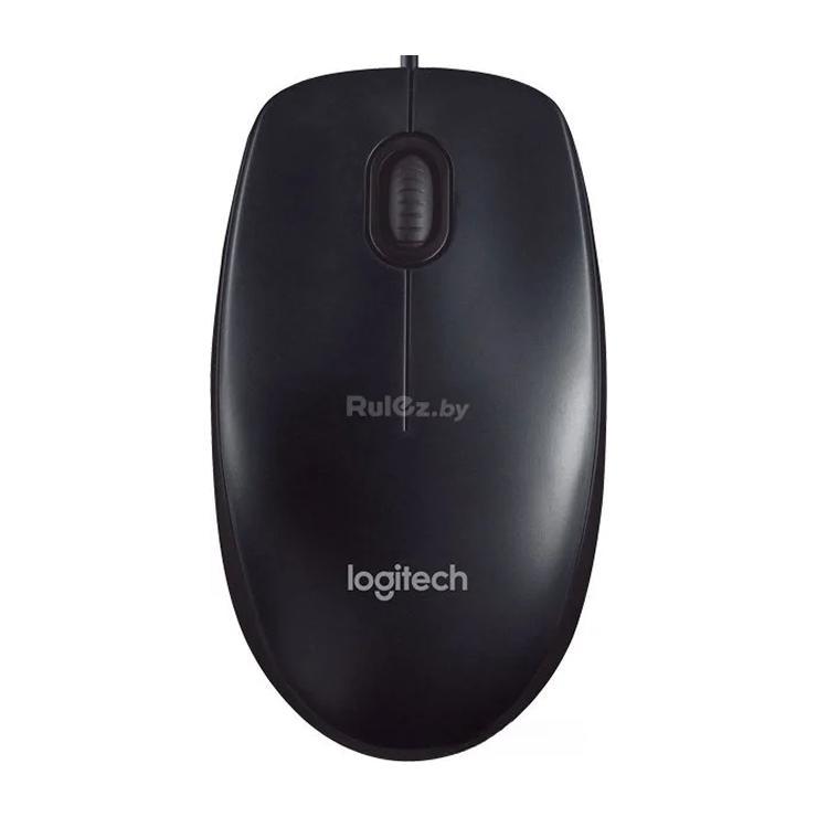 Мышь проводная Logitech M90, оптическая, USB, 1000dpi, черный, блистер