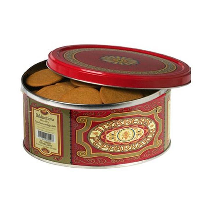 Печенье Nyakers Original Flower круглое имбирное 75 гр., ж/б