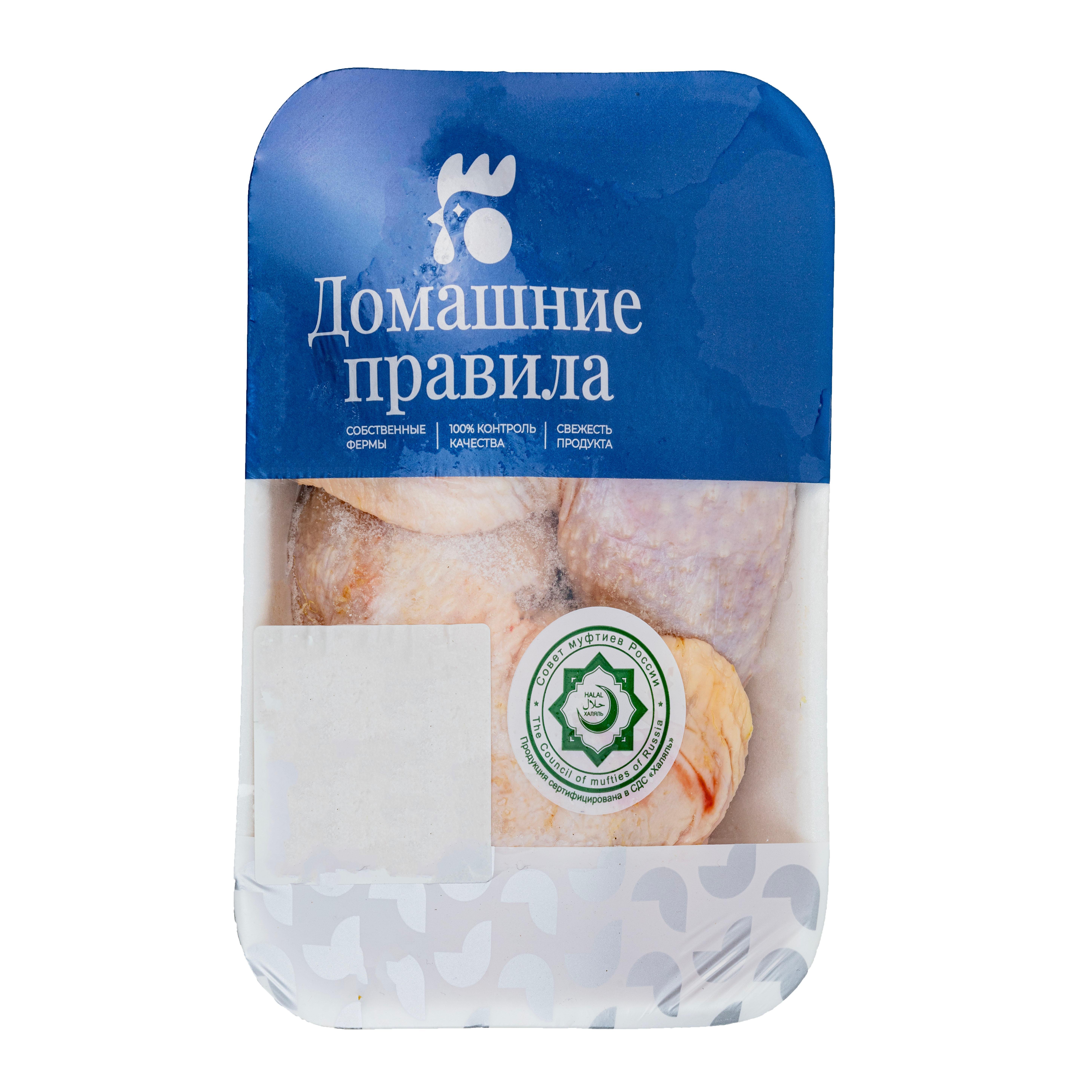 Окорочка куриные Домашние Правила каббалкптица без хребта халяль 10 кг., картон