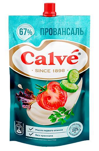 Майонез Calve провансаль 67% 400 гр., дой-пак с дозатором
