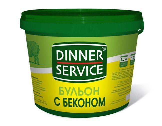 Бульон Dinner service со вкусом бекона, 2 кг., ПЭТ