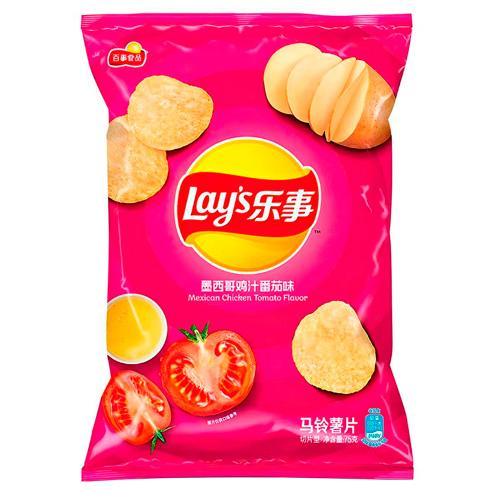 Чипсы Lay's Mexican Chicken Tomato 70 гр., флоу-пак
