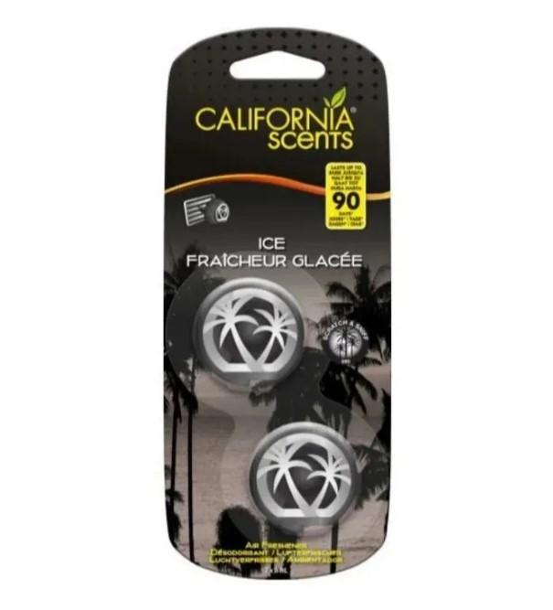 Ароматизатор в автомобиль California Scents мини диффузор лед 2 шт., блистер