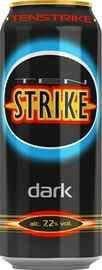 Напиток пивной Ten Strike Dark темный фильтрованный пастеризованный 7,2% 500 мл., ж/б