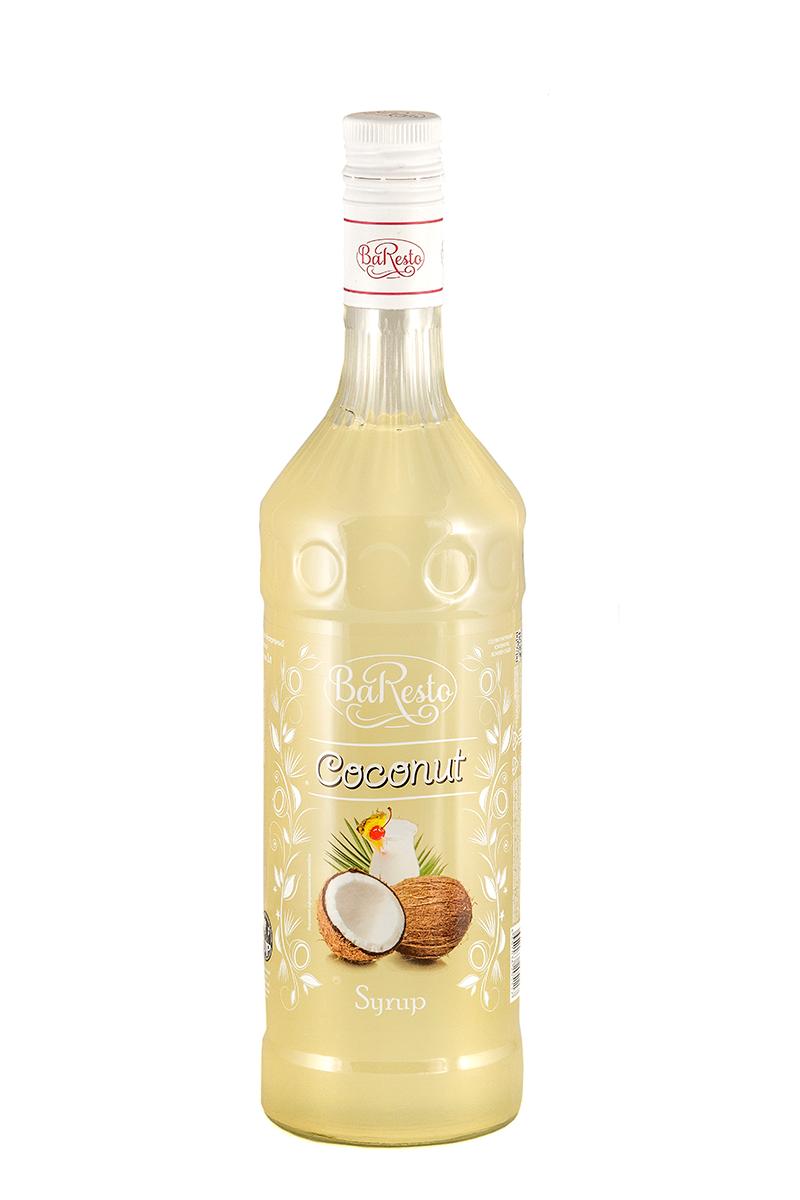 Сироп Baresto кокос, 1 л, стекло