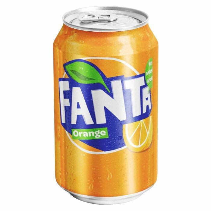 Напиток газированный Fanta Orange м 330 мл., ж/б