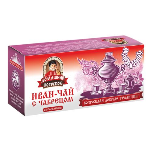 Иван-Чай Домашний погребок с чабрецом 25 пакетиков 45 гр., картон