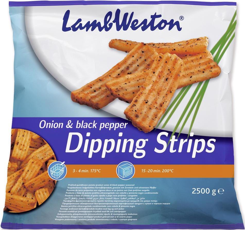 Картофель фри Lamb Weston с покрытием из лука и черного перца