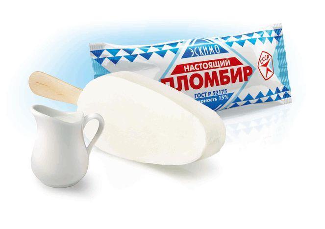Мороженое эскимо Колибри настоящий без глазури 15% 60 гр., флоу-пак