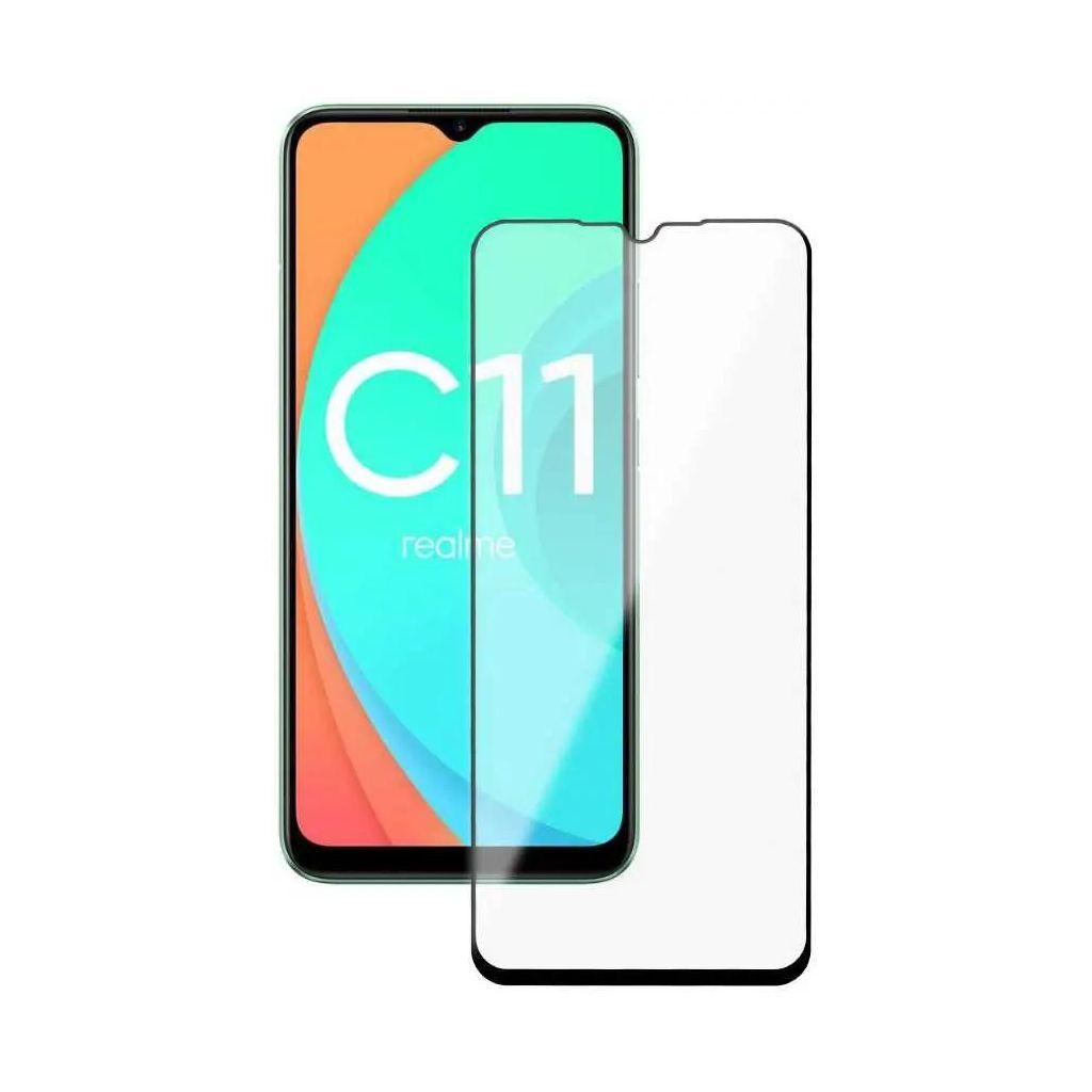 Защитное стекло для экрана Deppa для Realme C11 75.9х164.4 мм, 1 шт, черный [62687]
