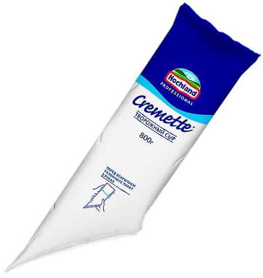 Сыр Hochland professional cremette творожный 65%, 800 гр., флоу-пак