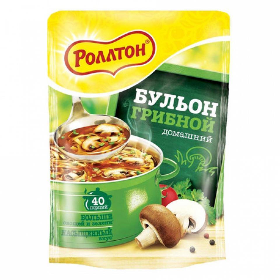 Бульон Роллтон грибной 90 гр., дой-пак