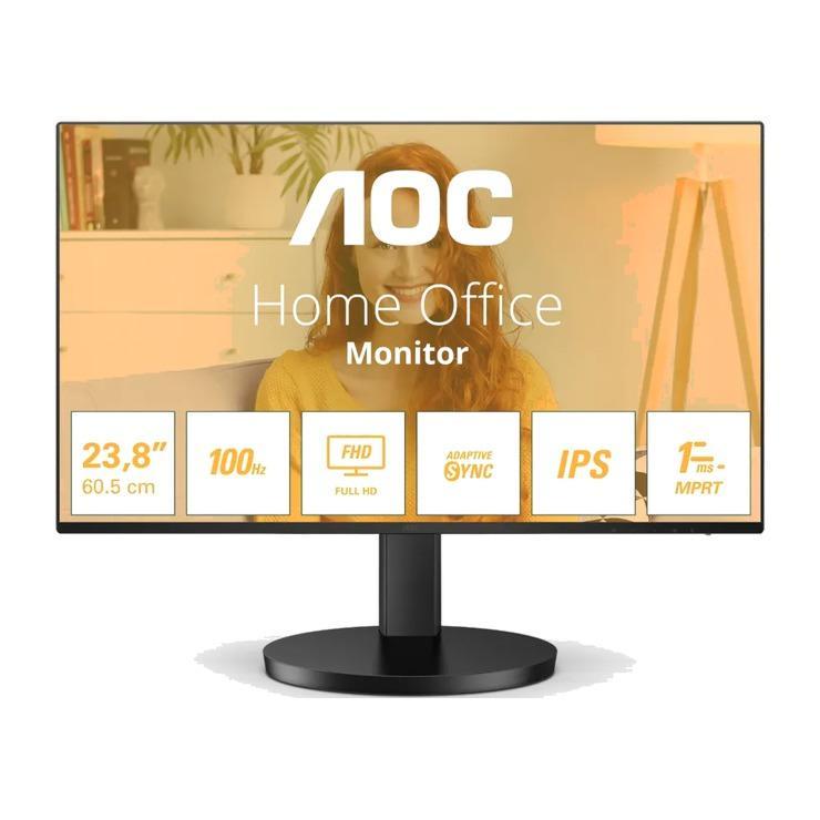 Монитор AOC Basic-Line 24B3HA2, 1920x1080, IPS, 120Гц, 1хHDMI черный 2,97 кг., картон