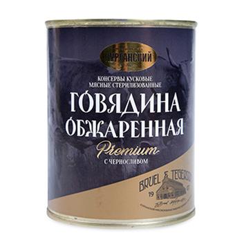 Говядина КМК обжаренная с черносливом стандарт 340 гр., ж/б