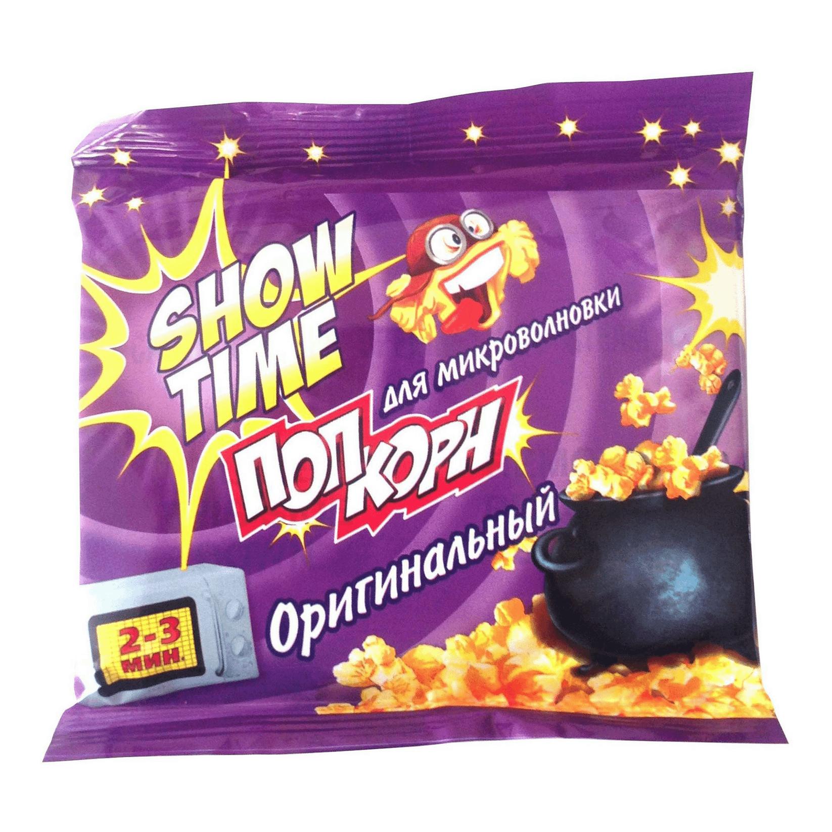 Попкорн Show time оригинальный 80 гр., флоу-пак