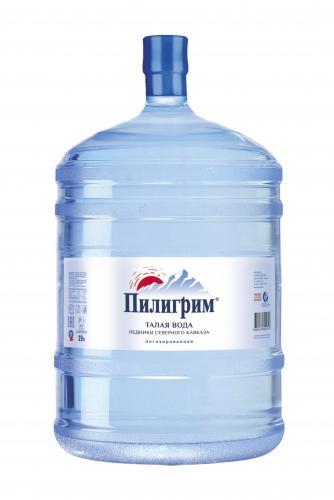 Вода питьевая Пилигрим негазированная для кулера 19 л., ПЭТ