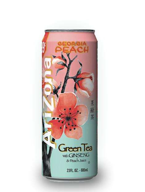 Чай холодный Arizona Georgia Peach Грузинский персик 680 мл., ж/б
